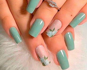 unhas decoradas tons terrosos
