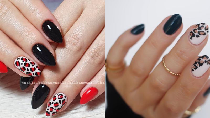 Unha Decorada Oncinha Vermelha