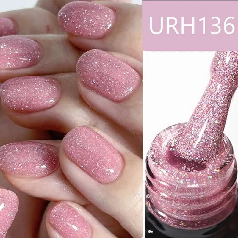 Passo a Passo: Aplicação Perfeita de Glitter Solto em Unhas de Gel Rosa
