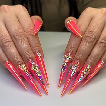 unha stiletto encapsulada
