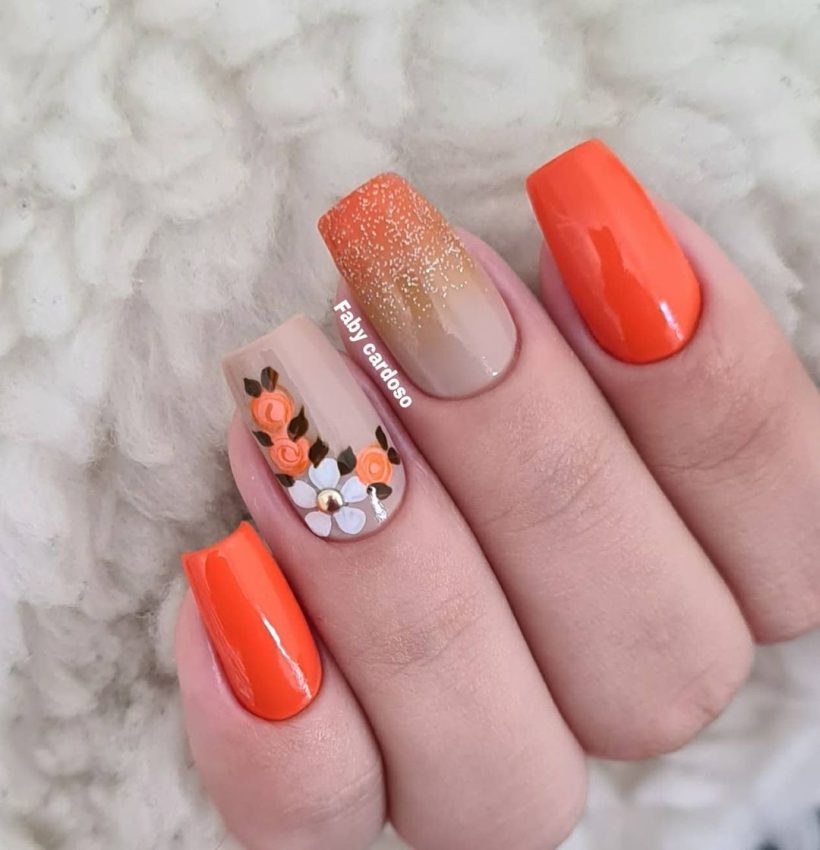 inspiração unhas flor de cerejeira delicadas