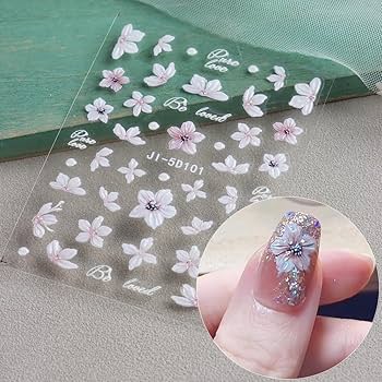 como fazer unhas flor de cerejeira 3D