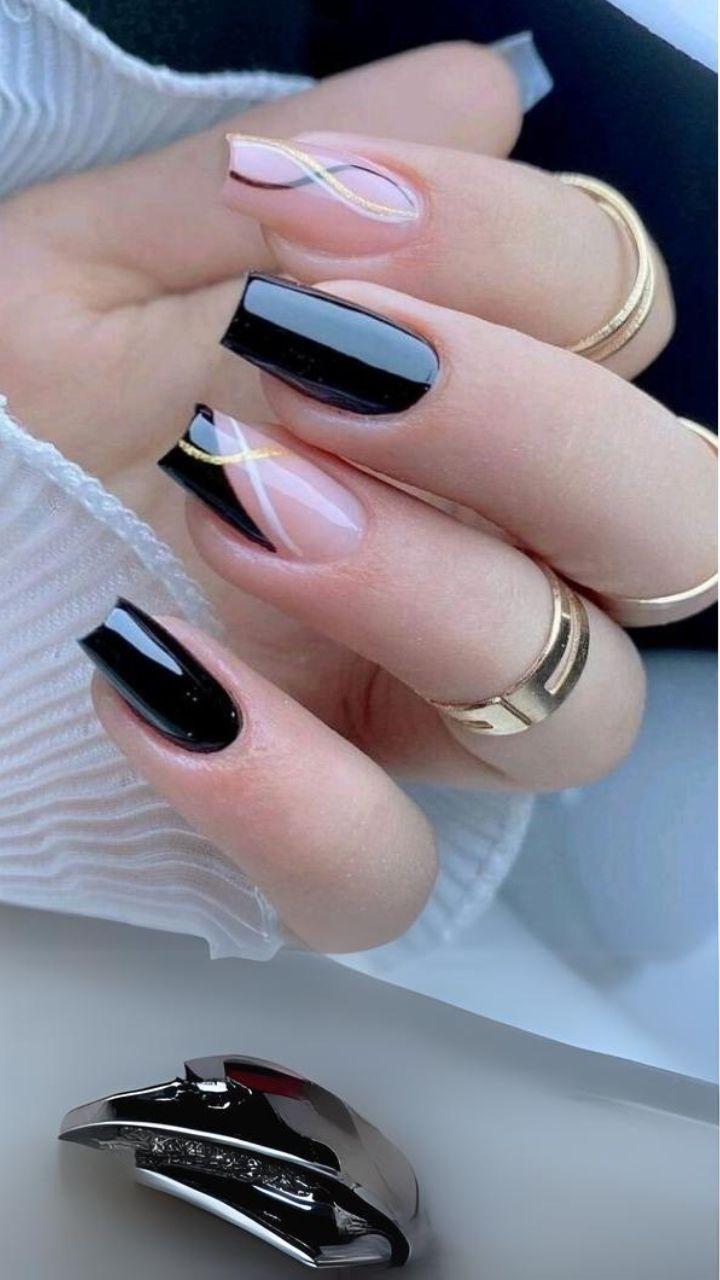 unhas decoradas P&B