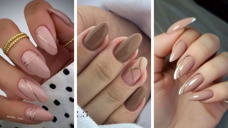 unhas claras para trabalho