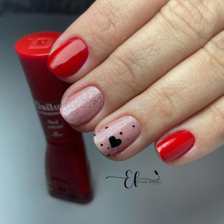 como fazer unhas curtas vermelhas perfeitas em casa