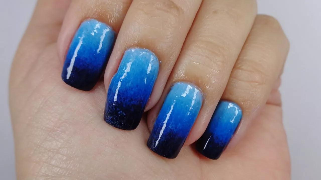 Unhas decoradas para eventos: Inspirações azuis de 2016