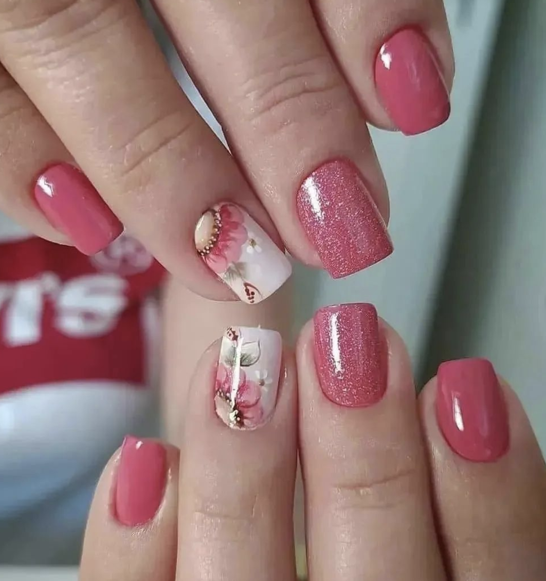 unhas curtas decoradas vs unhas longas decoradas