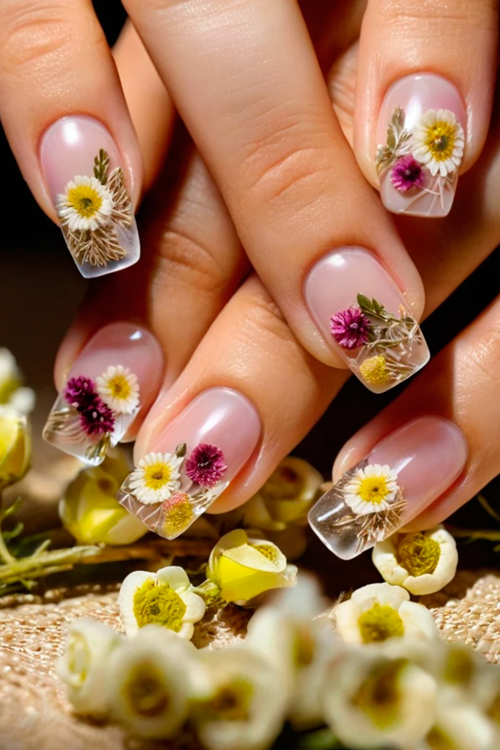 adesivo ou pintura unhas flores qual melhor