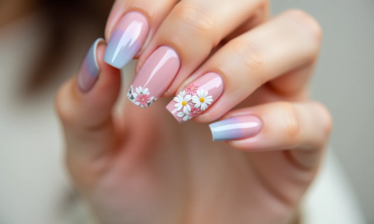 adesivo ou pintura unhas flores qual melhor