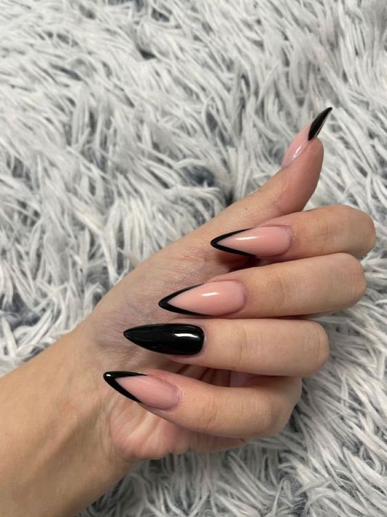 unhas decoradas lindas pretas