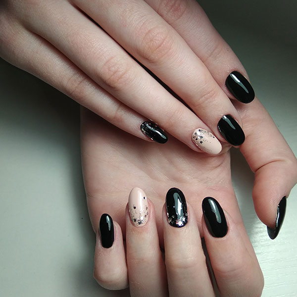 unhas decoradas lindas pretas