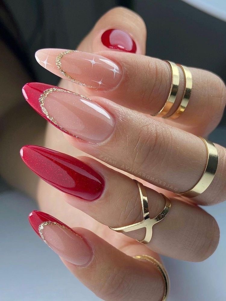 melhores ideias unhas decoradas vermelho e branco