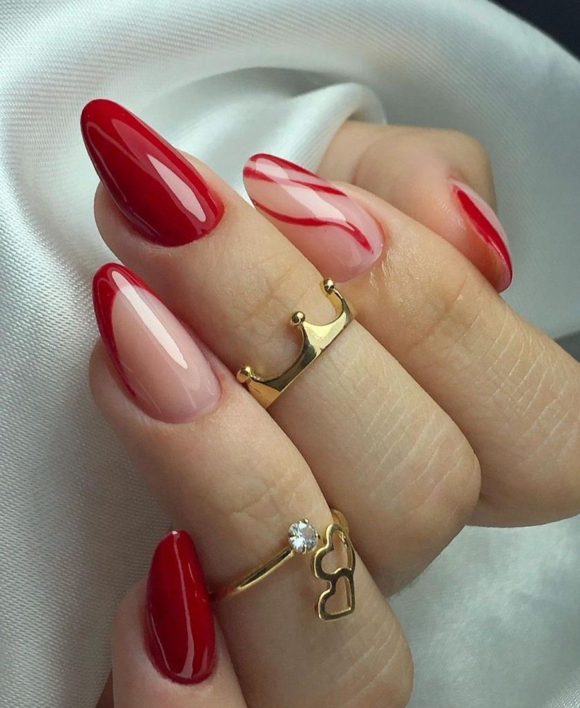 erros comuns unhas decoradas vermelho e branco