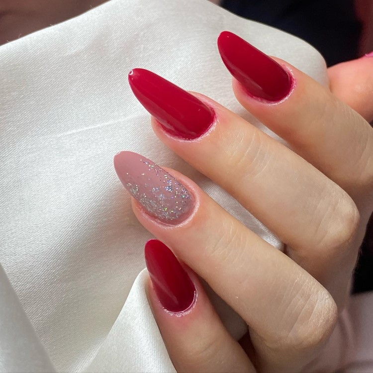 unhas decoradas vinho