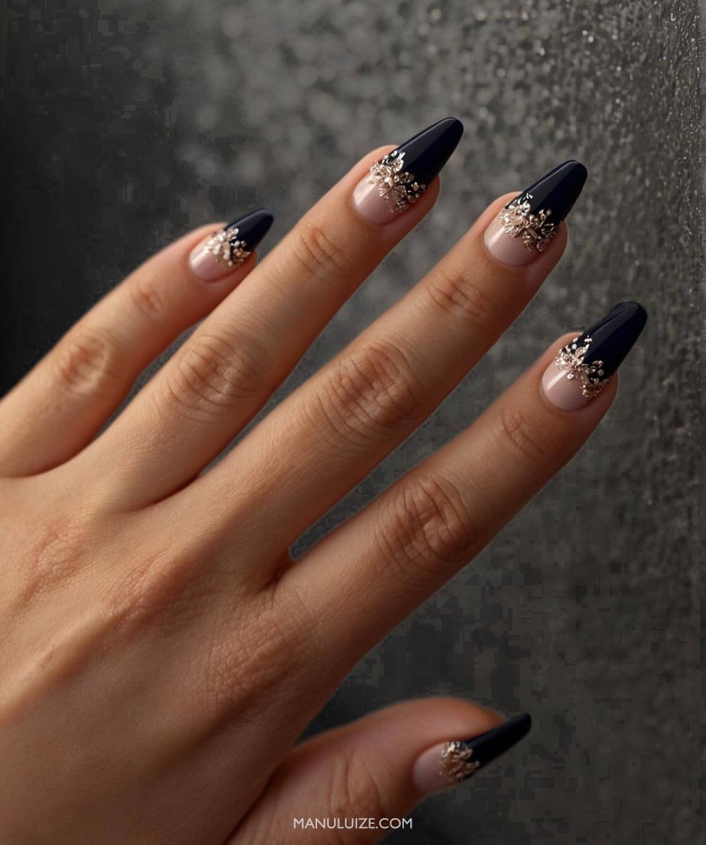 como aplicar unhas em gel pretas com perfeição