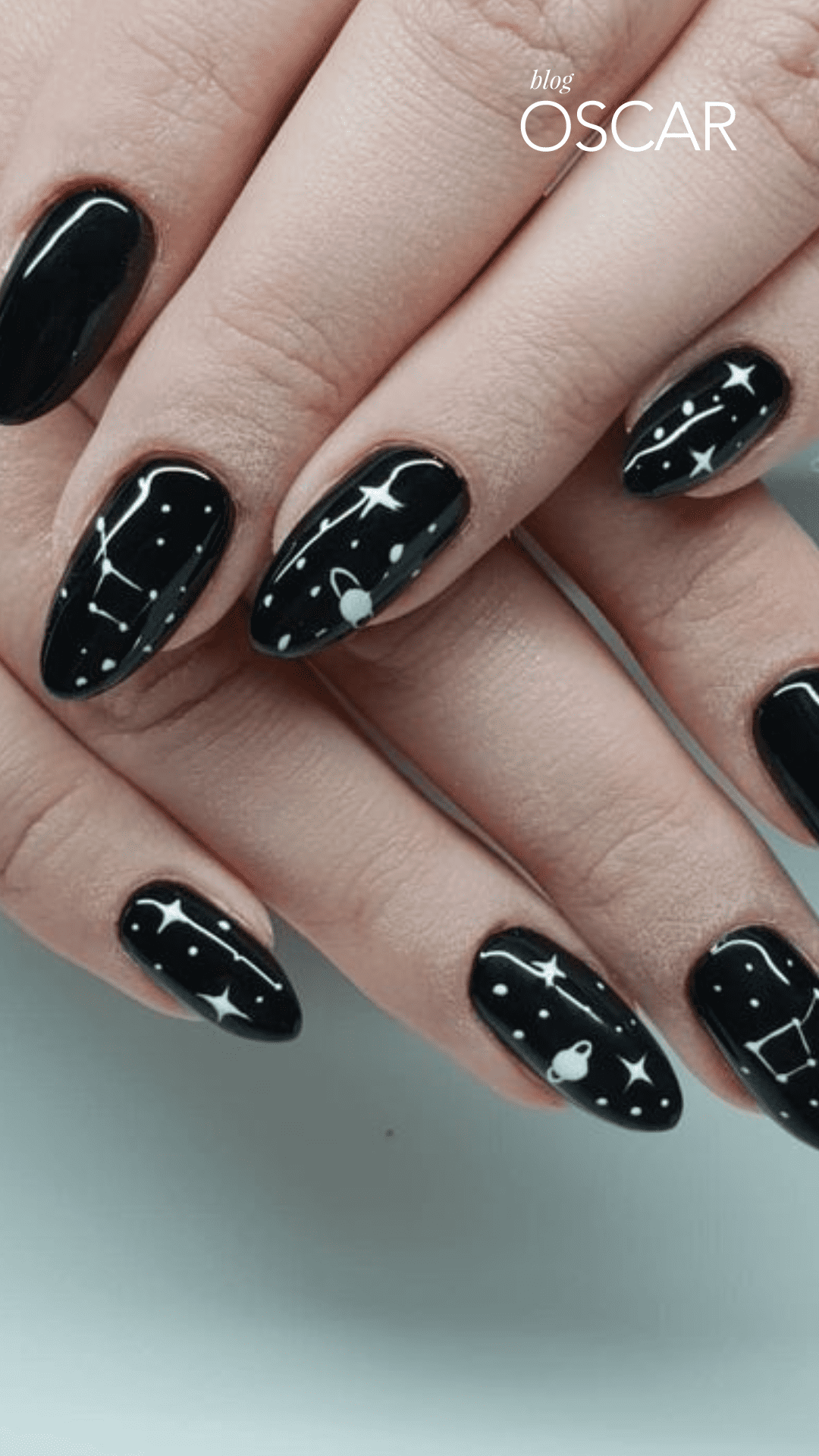 unhas pretas com glitter para o dia a dia