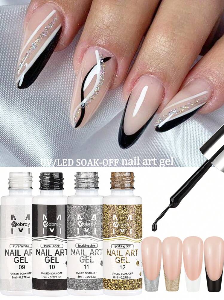 unhas pretas com glitter grosso