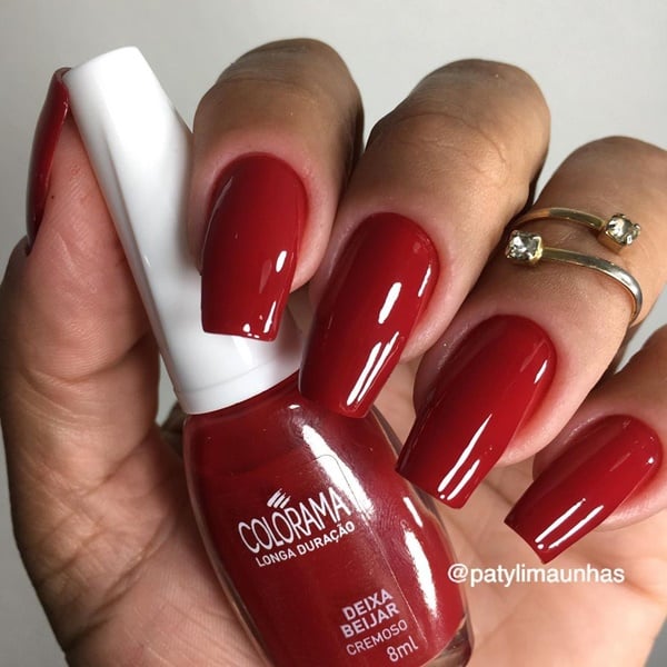 quanto custa fazer unhas em gel vermelho