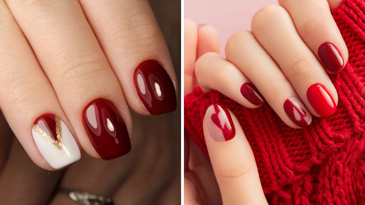 como aplicar unhas em gel vermelho em casa