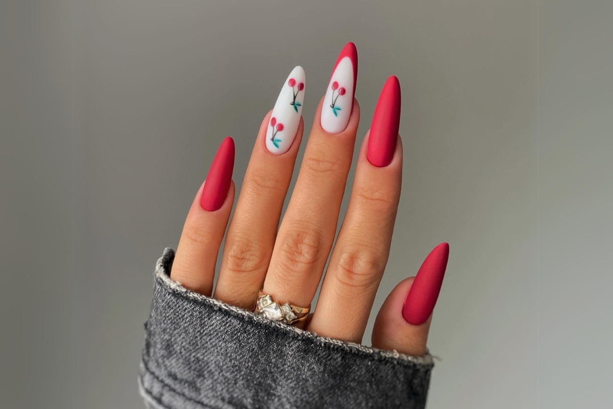unhas em gel vermelho vs unhas em gel preto qual escolher