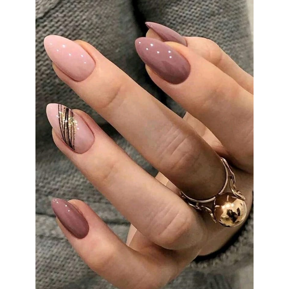 unhas naturais decoradas delicadas