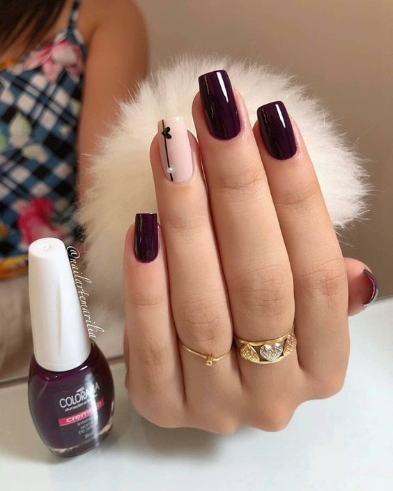 unhas naturais decoradas simples