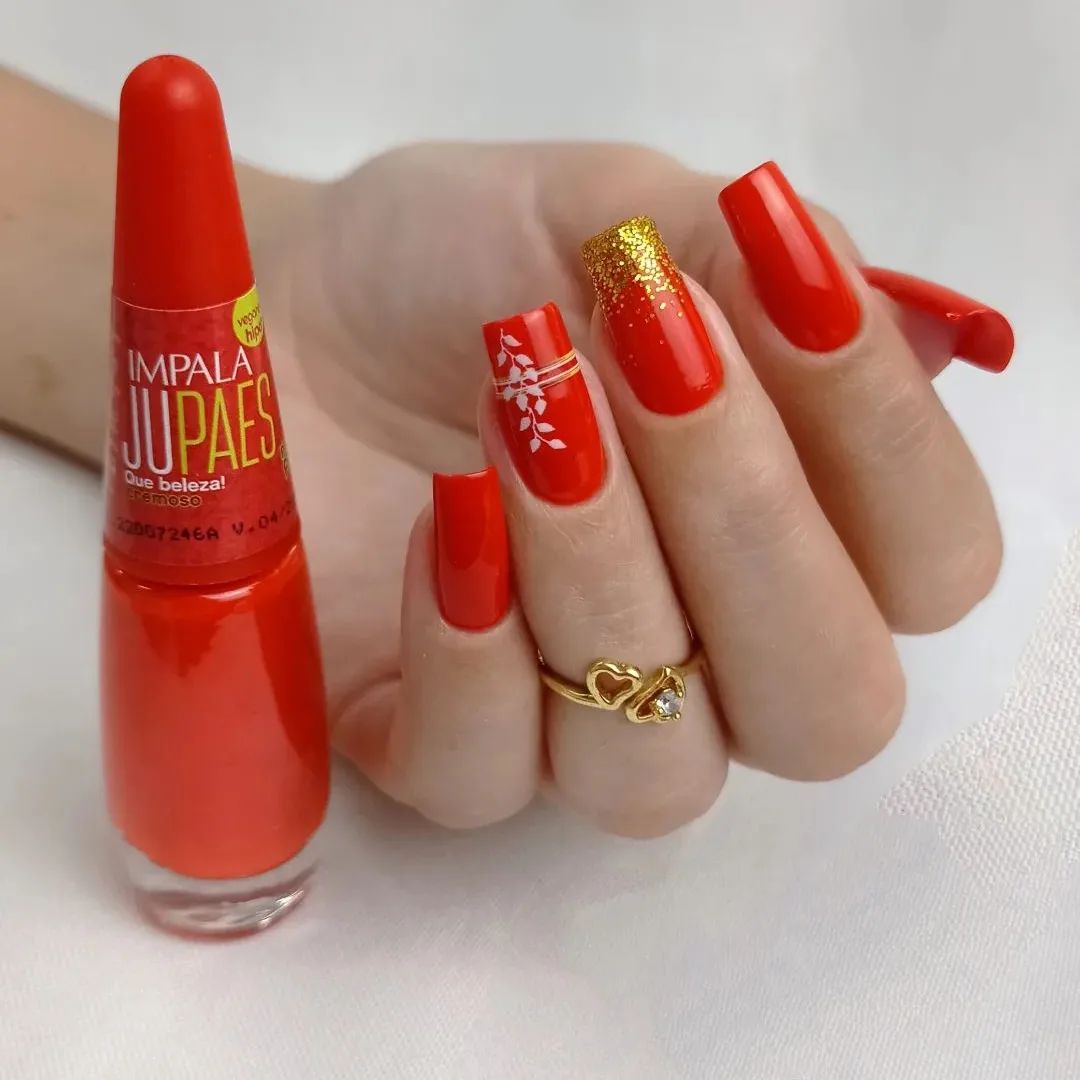 unhas naturais decoradas passo a passo