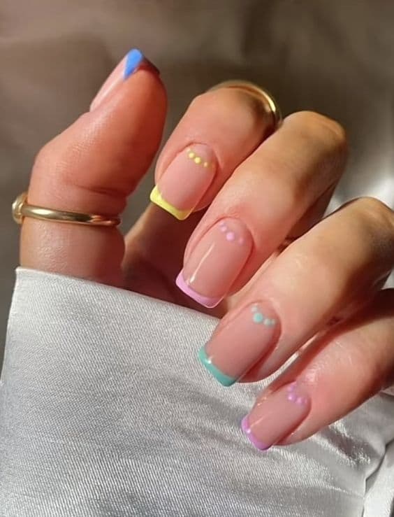 unhas naturais decoradas fáceis