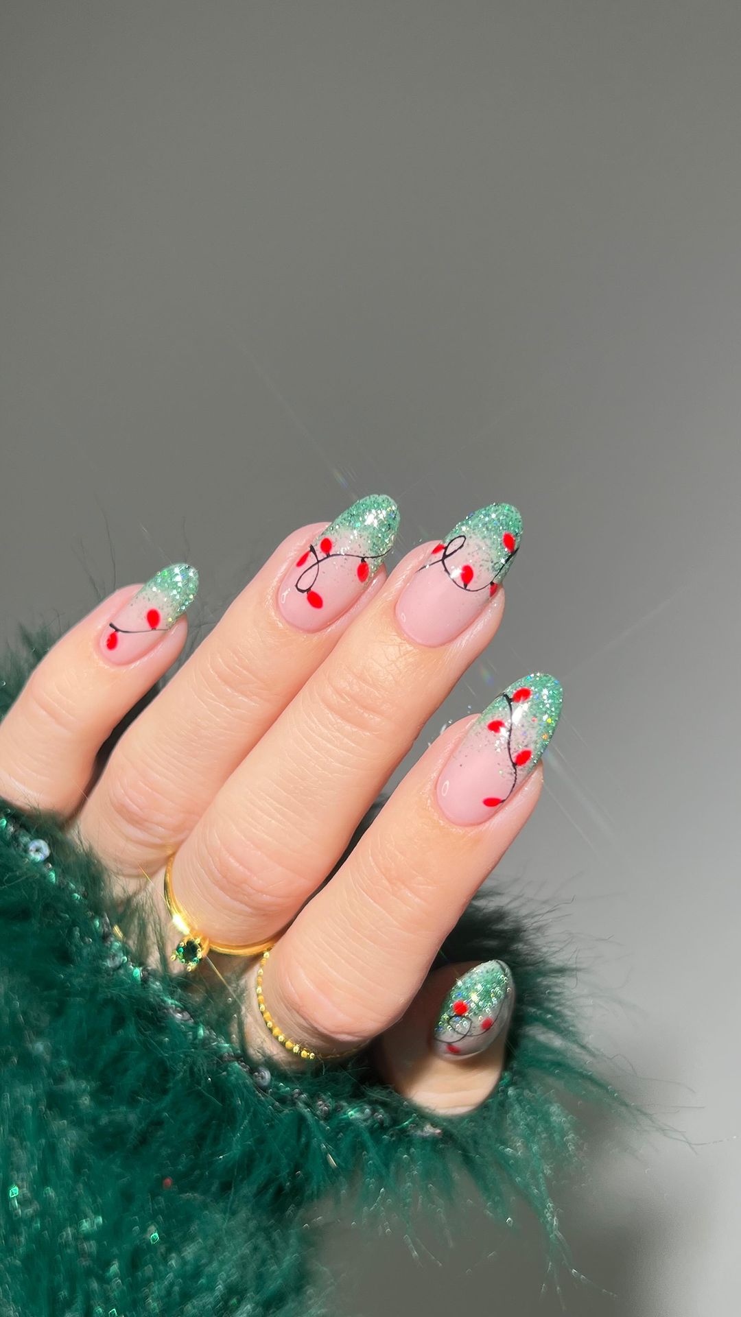 unhas para o natal 2024