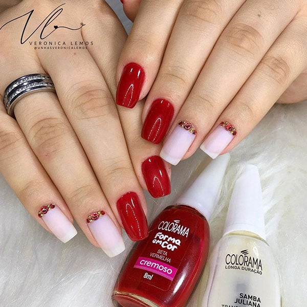 ideias de unhas para o natal