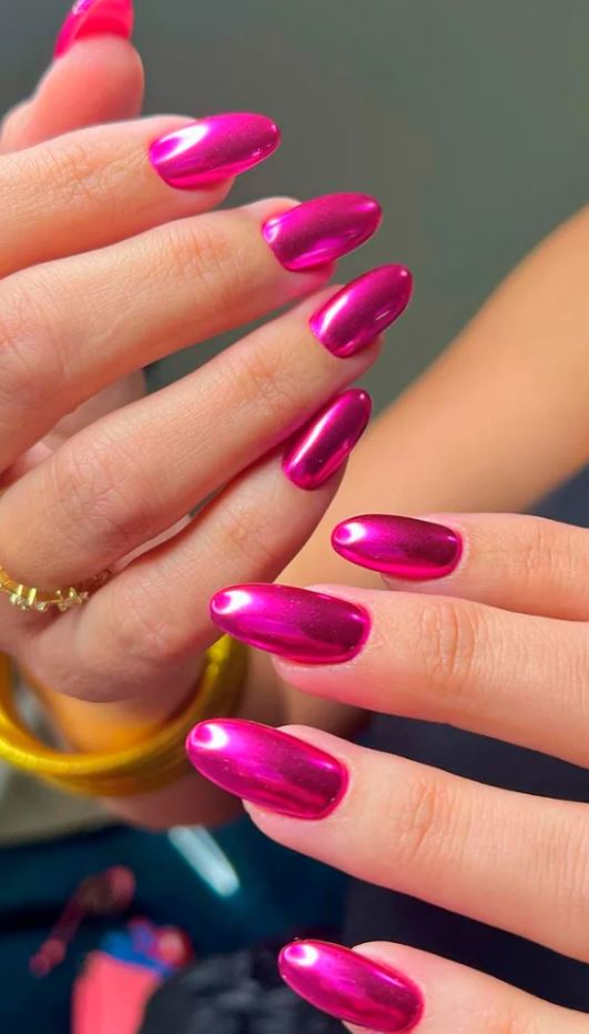 tutorial unhas pink ombré com glitter