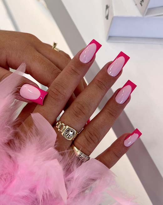 Unhas quadradas francesinha DIY