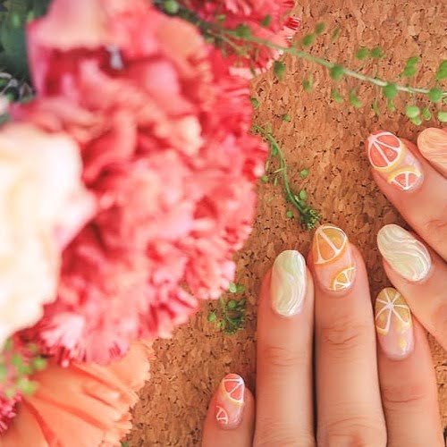 inspiração unhas tumblr com glitter