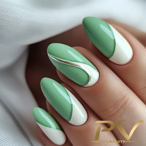 unha descolada verde
