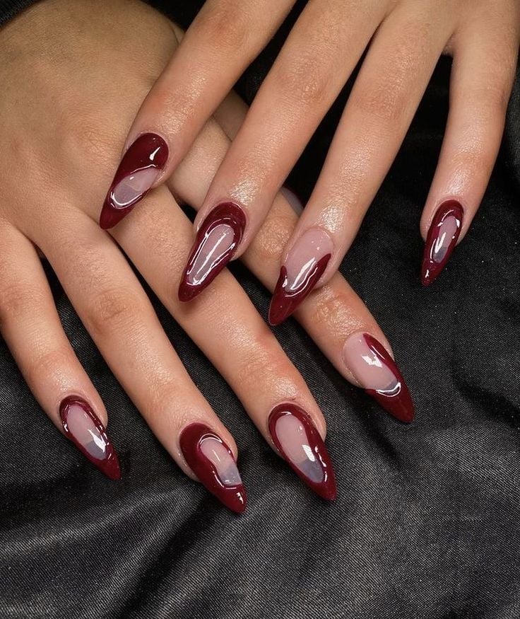 Cherry nails em gel