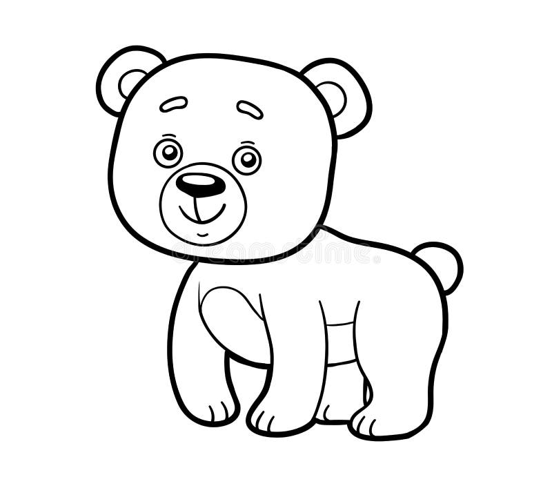 ursinho para colorir