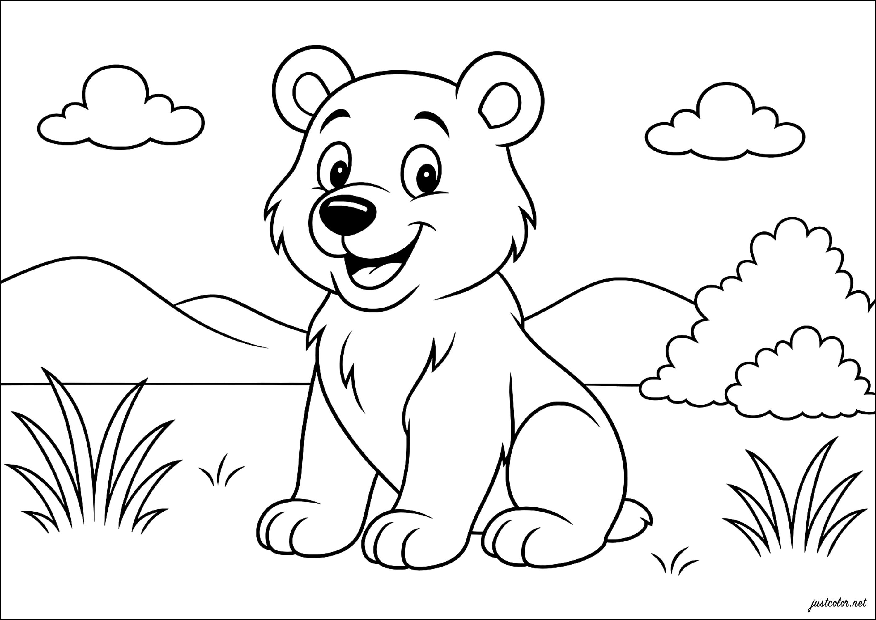 desenhos de ursos para imprimir