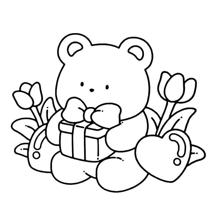 colorir urso pardo
