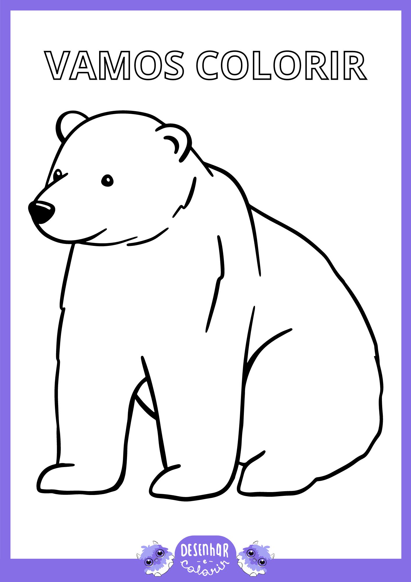 desenhos de ursos para crianças