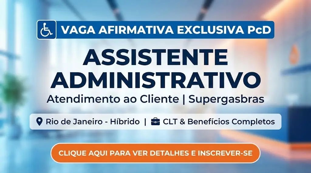 oportunidades de emprego assistente administrativo fevereiro 2026