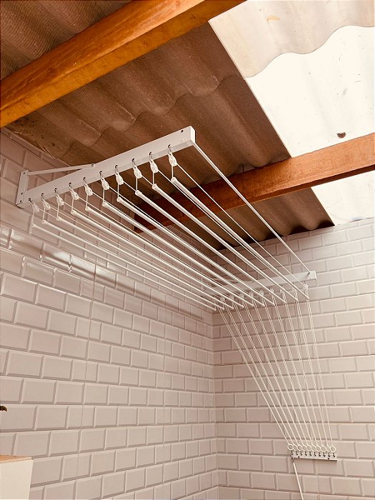 varal de parede inox