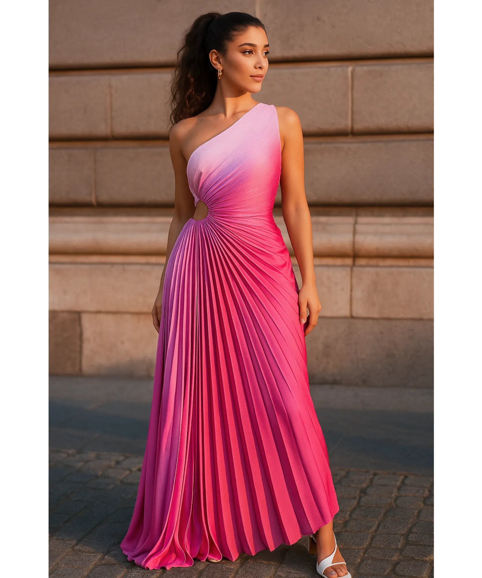 Vestido De Festa De Um Ombro Só