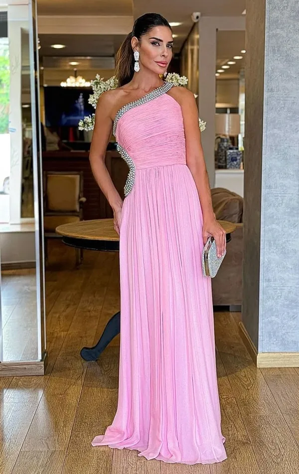 Vestido De Festa De Um Ombro Só