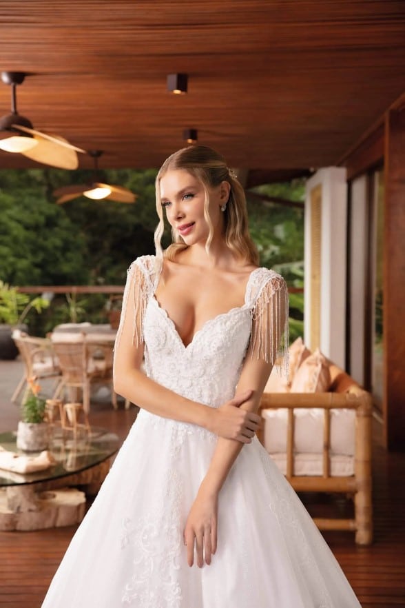 vestido noiva ombro a ombro sereia