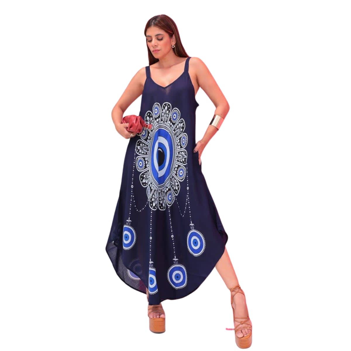 vestido trapézio plus size
