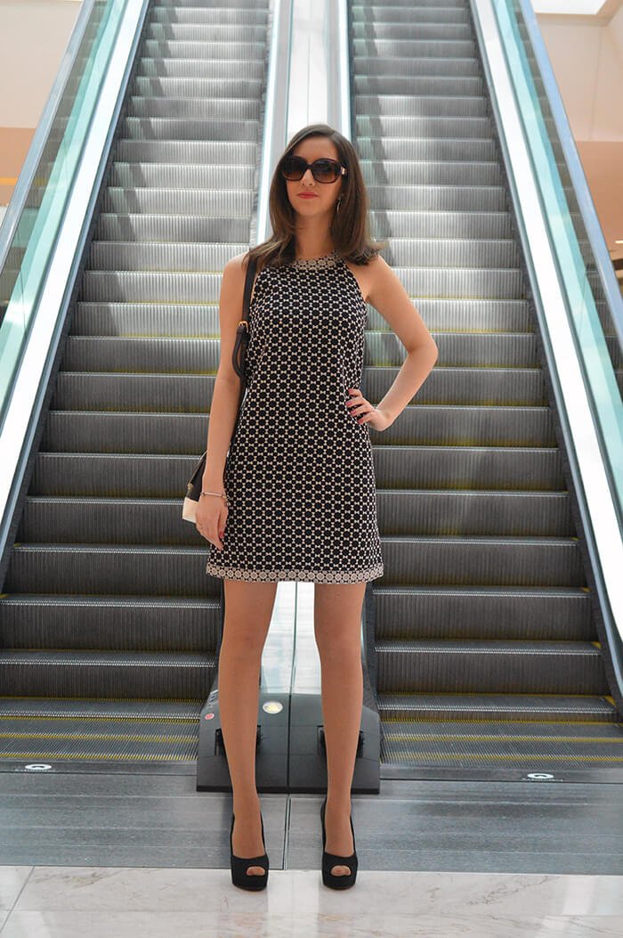vestido trapézio longo