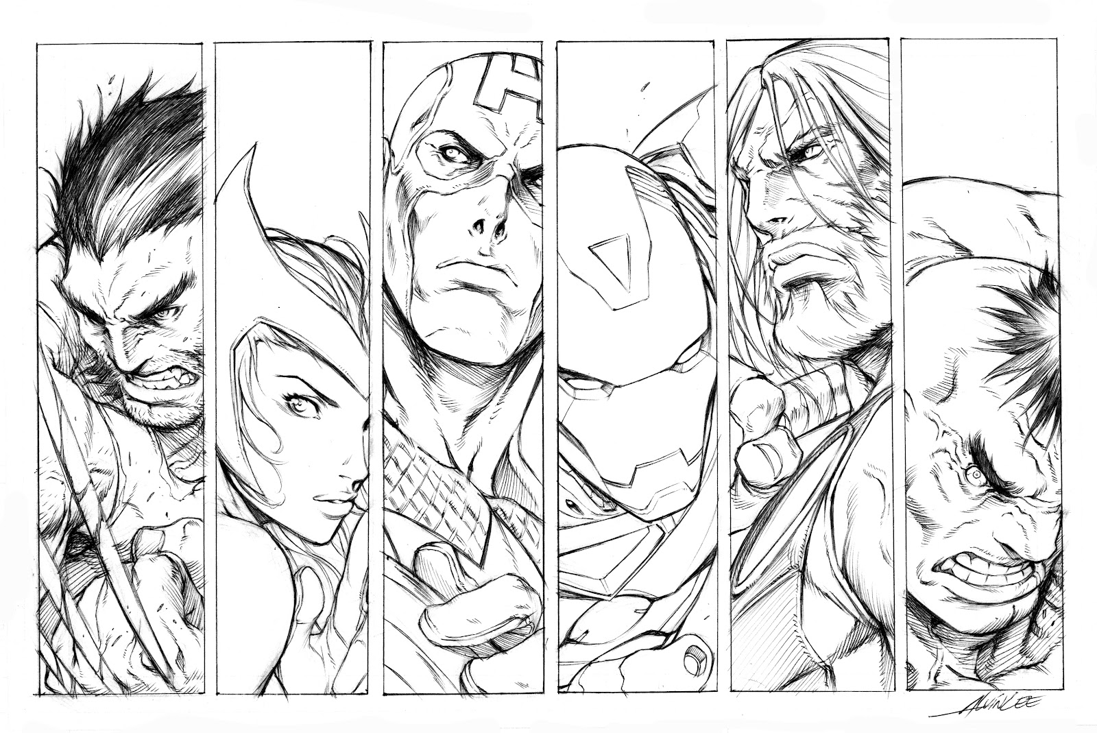 Imagens Vingadores para colorir