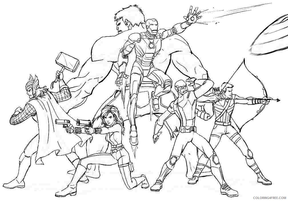 Desenhos Marvel para colorir
