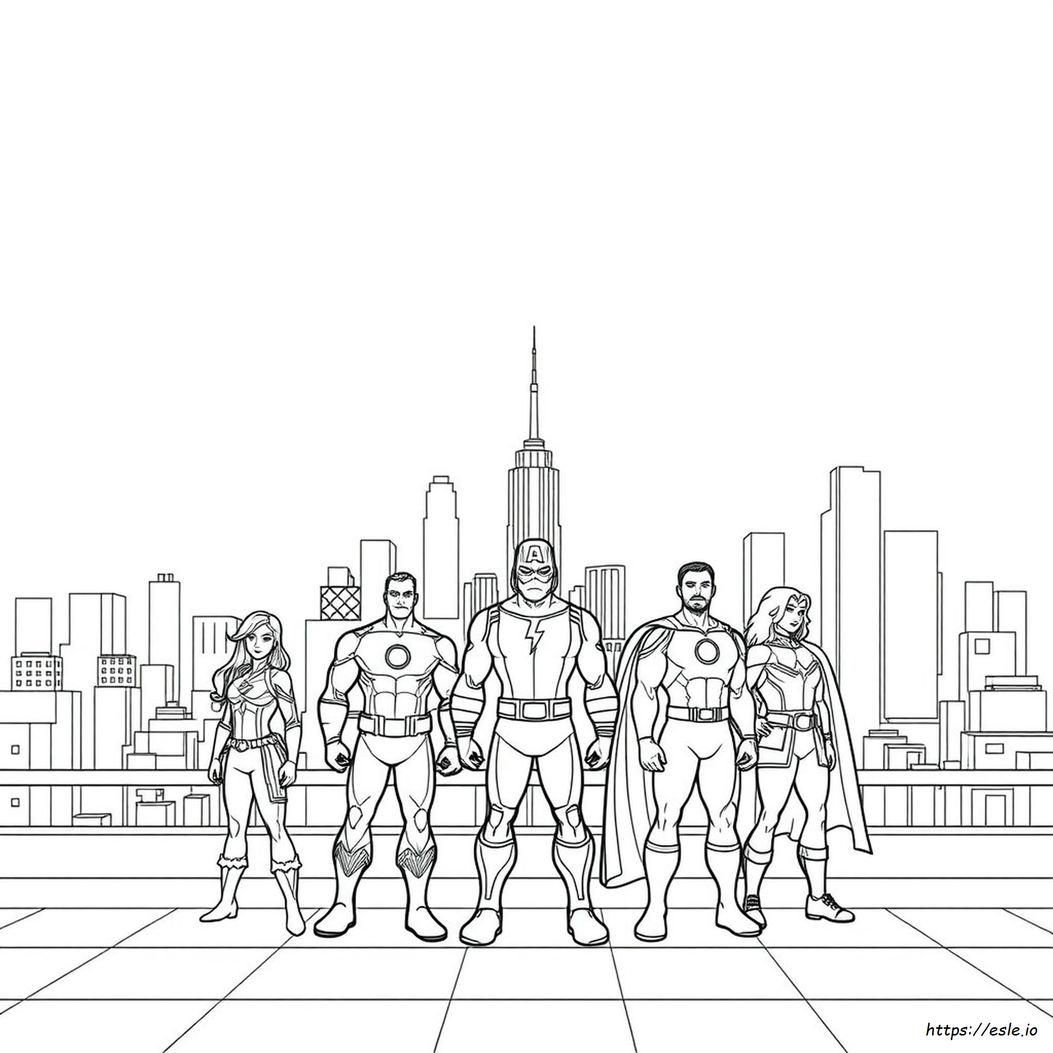 Desenhos Vingadores para imprimir grátis