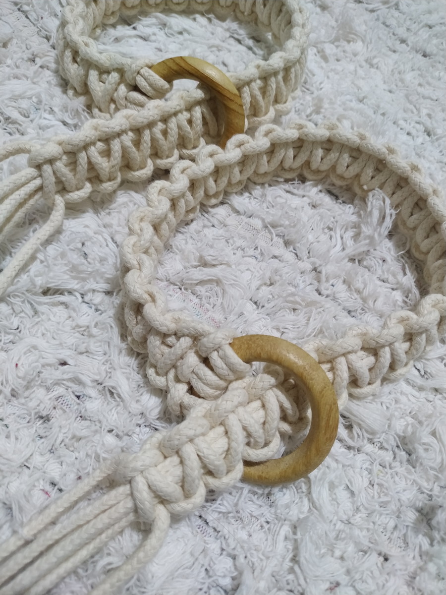 abraçadeira de cortina artesanal